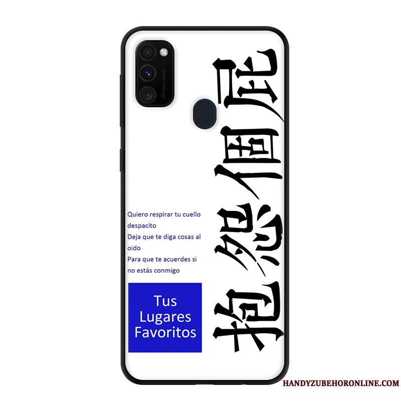 Samsung Galaxy M30s Coque Étui Étoile Gris Créatif Personnalisé Dessin Animé Protection