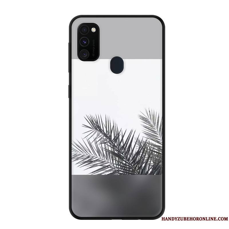 Samsung Galaxy M30s Coque Étui Étoile Gris Créatif Personnalisé Dessin Animé Protection