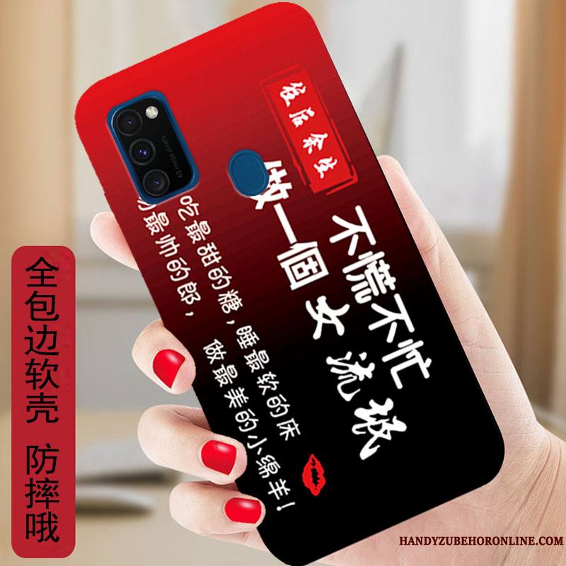 Samsung Galaxy M30s Dessin Animé Coque Protection Étoile Silicone Incassable Étui