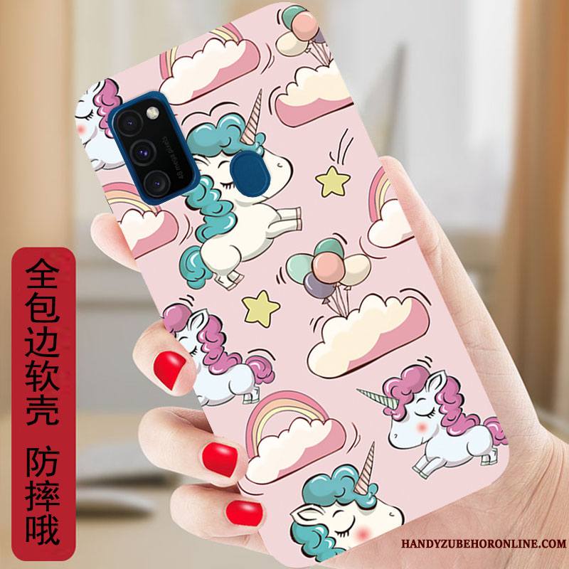 Samsung Galaxy M30s Dessin Animé Coque Protection Étoile Silicone Incassable Étui