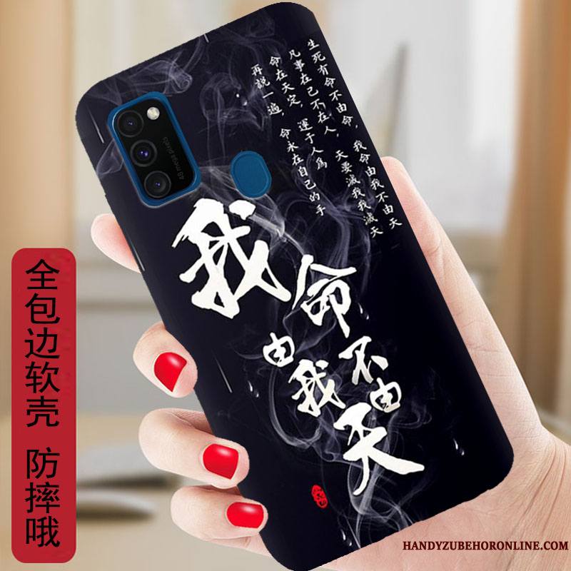 Samsung Galaxy M30s Dessin Animé Coque Protection Étoile Silicone Incassable Étui