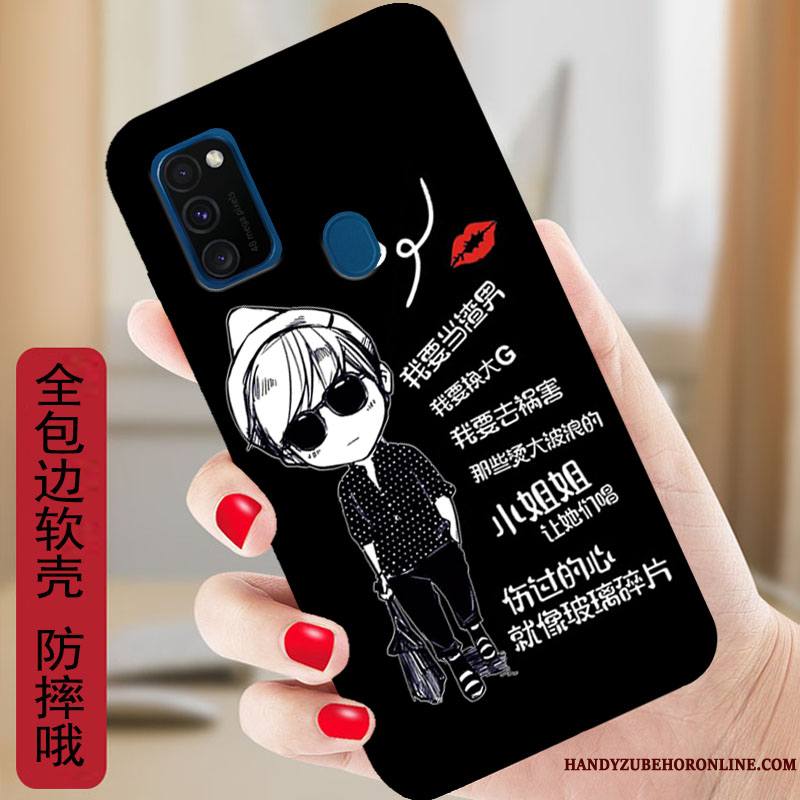 Samsung Galaxy M30s Dessin Animé Coque Protection Étoile Silicone Incassable Étui