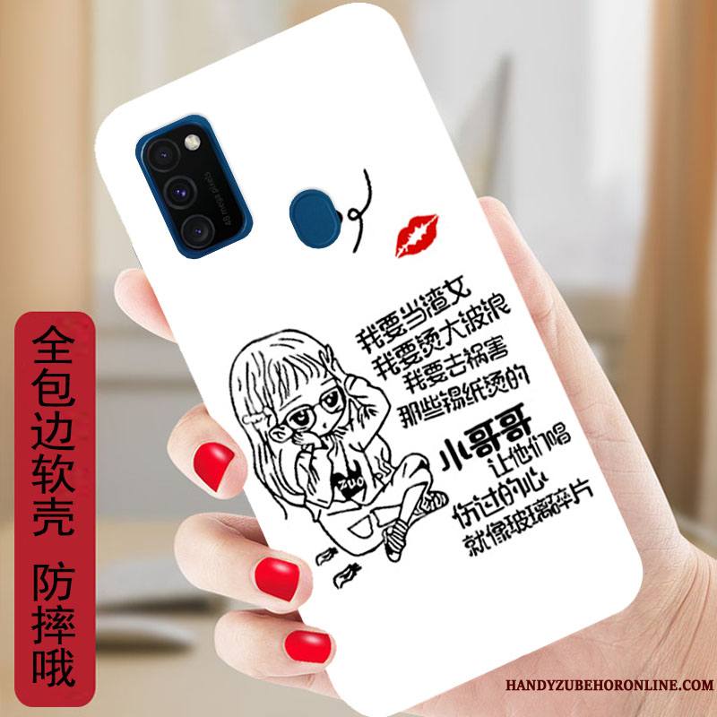 Samsung Galaxy M30s Dessin Animé Coque Protection Étoile Silicone Incassable Étui