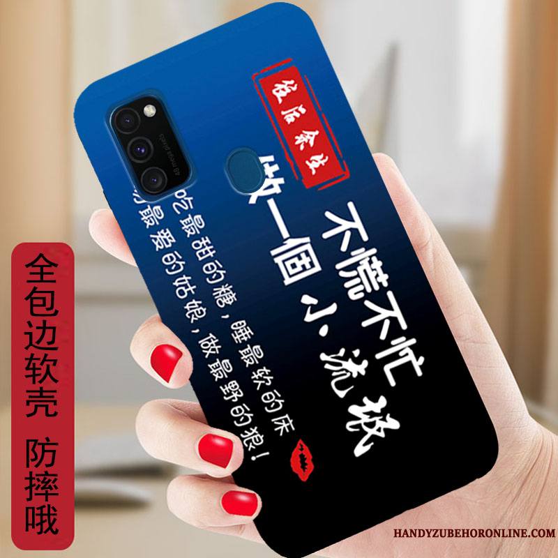 Samsung Galaxy M30s Dessin Animé Coque Protection Étoile Silicone Incassable Étui