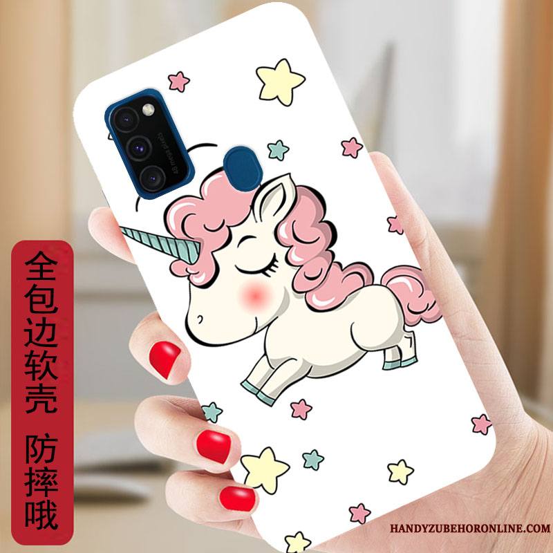 Samsung Galaxy M30s Dessin Animé Coque Protection Étoile Silicone Incassable Étui