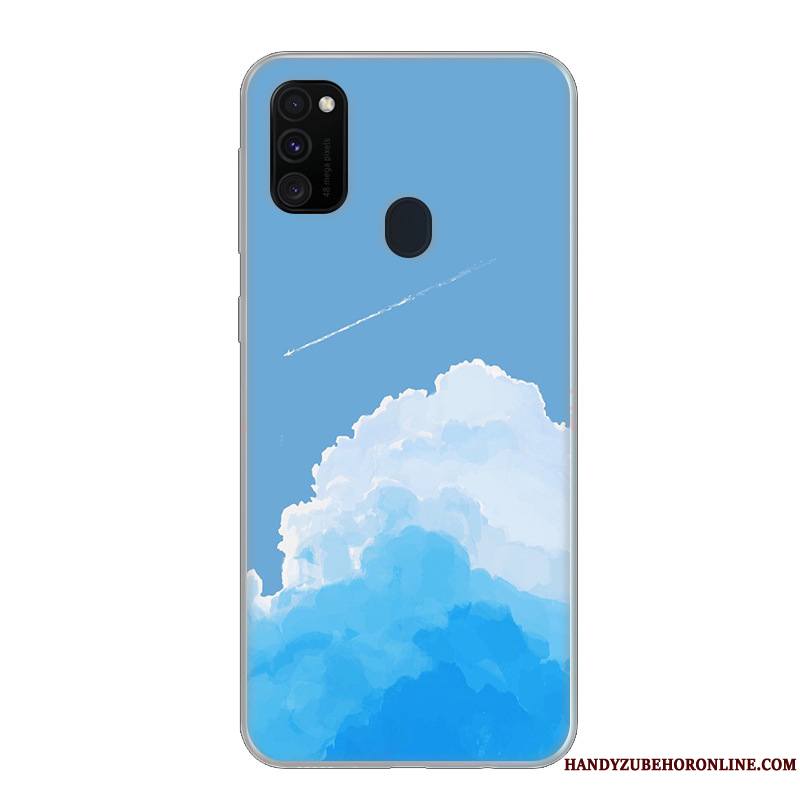 Samsung Galaxy M30s Frais Coque De Téléphone Bleu Protection Personnalisé Étui Petit