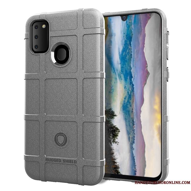 Samsung Galaxy M30s Noir Créatif Incassable Étoile Tendance Silicone Coque