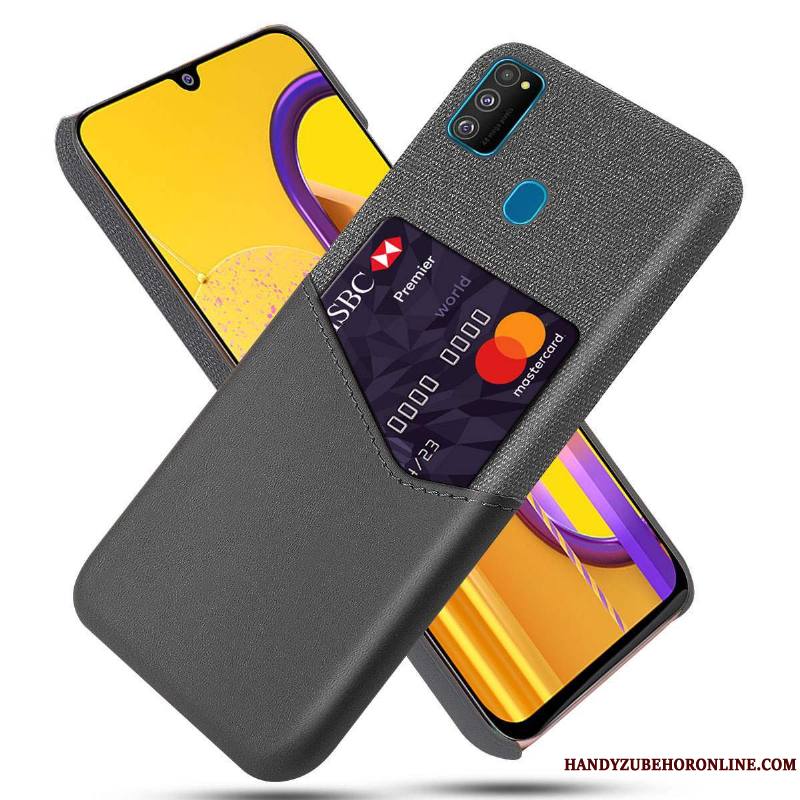 Samsung Galaxy M30s Personnalité Protection Coque De Téléphone Étoile Créatif Gris Tendance