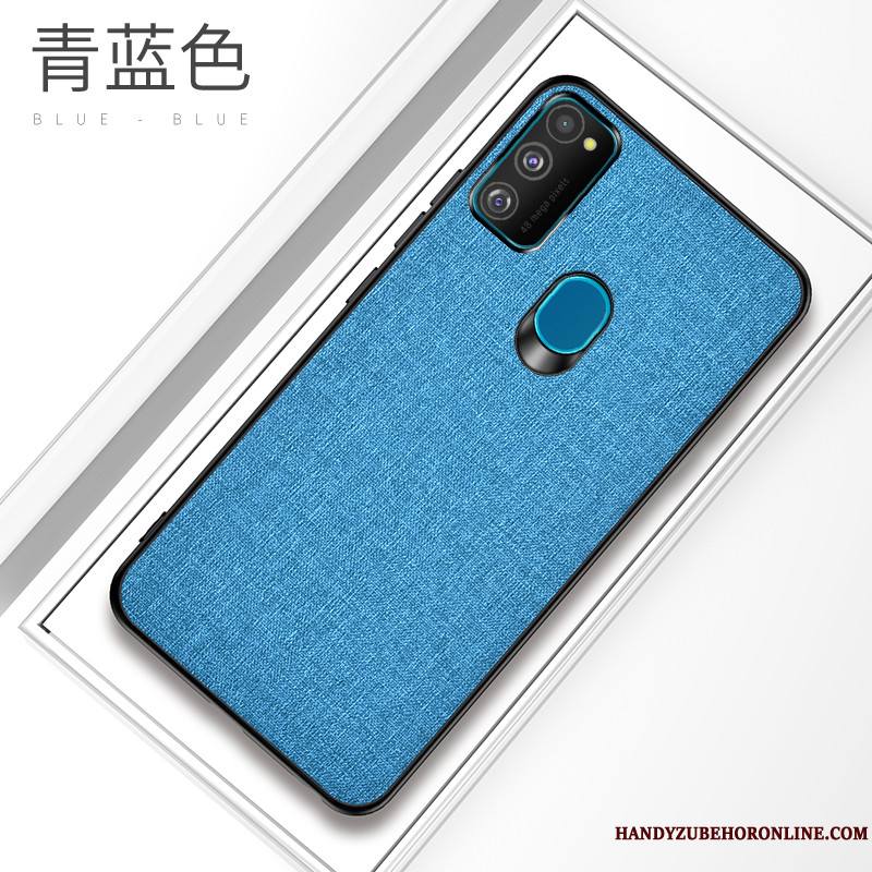 Samsung Galaxy M30s Protection Créatif Coque De Téléphone Gris Incassable Tissu Tout Compris