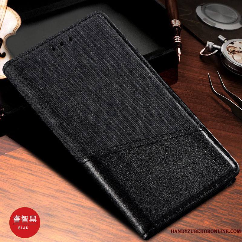 Samsung Galaxy Note 10+ Coque De Téléphone Protection Clamshell Modèle Fleurie Étui Étui En Cuir Tissu