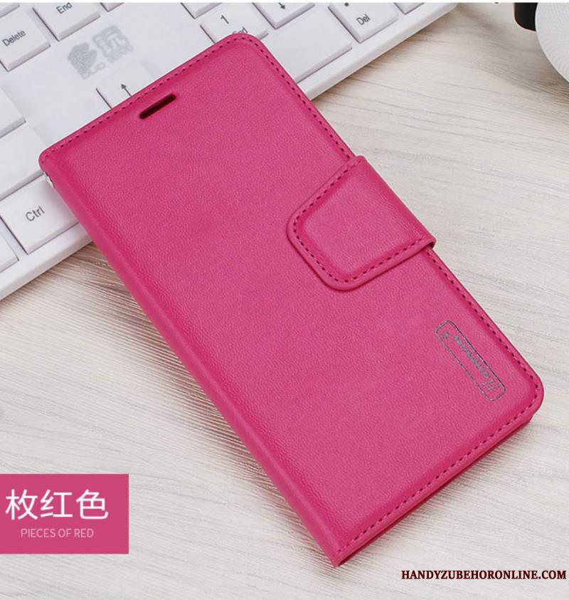 Samsung Galaxy Note 10+ Coque Protection Cuir Véritable Rose Ornements Suspendus Housse Étui Étoile