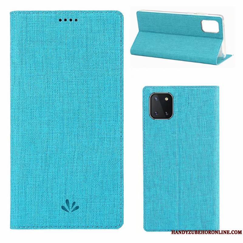 Samsung Galaxy Note 10 Lite Carte Housse Modèle Fleurie Étui En Cuir Étoile Coque De Téléphone Tissu