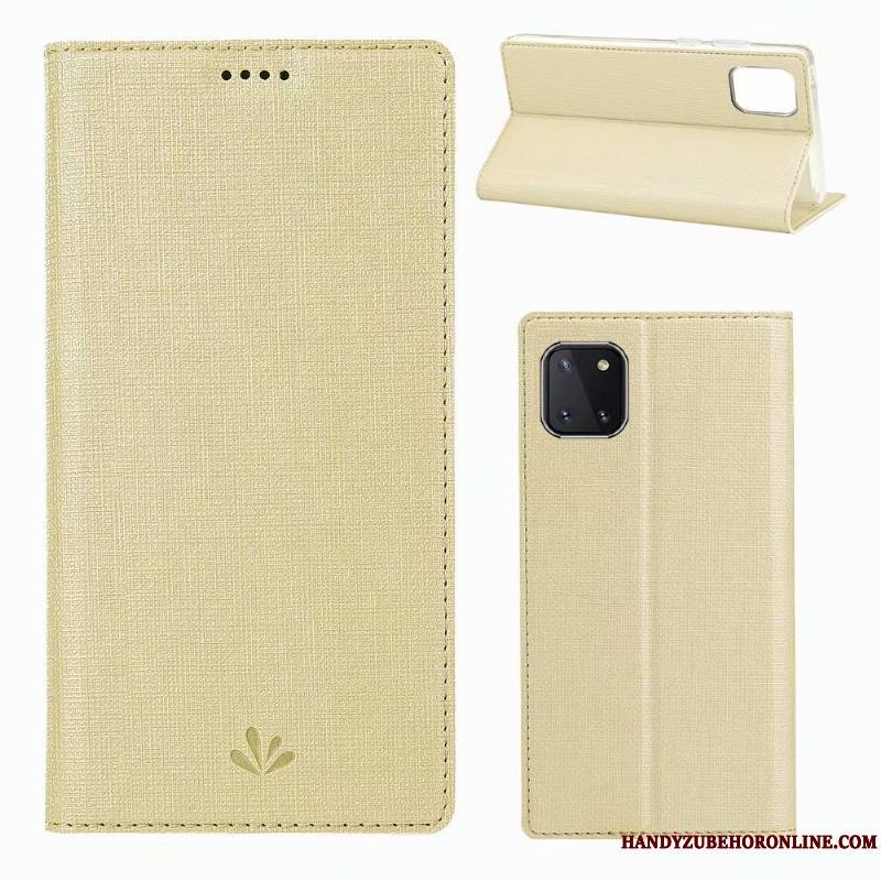 Samsung Galaxy Note 10 Lite Carte Housse Modèle Fleurie Étui En Cuir Étoile Coque De Téléphone Tissu