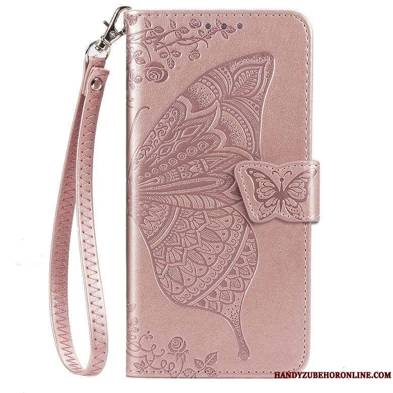 Samsung Galaxy Note 10 Lite Coque Clamshell Papillon Étoile Fleur Rose Protection Étui En Cuir