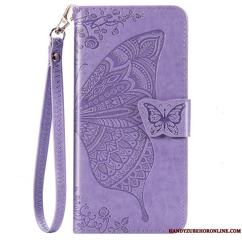 Samsung Galaxy Note 10 Lite Coque Clamshell Papillon Étoile Fleur Rose Protection Étui En Cuir