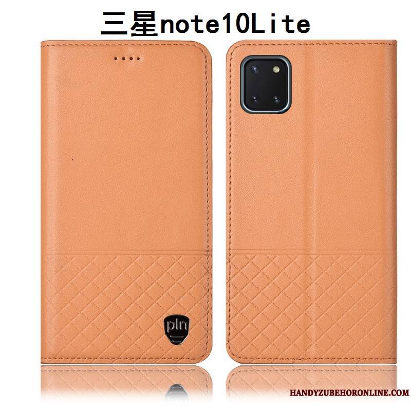 Samsung Galaxy Note 10 Lite Coque Tout Compris Noir Protection Étui En Cuir Housse Incassable Étoile