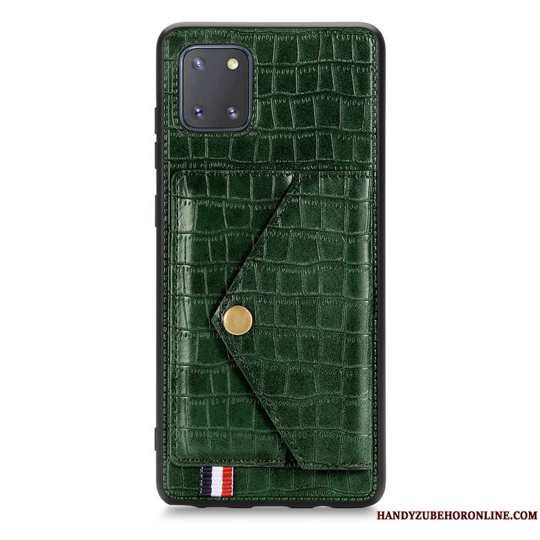 Samsung Galaxy Note 10 Lite Coque Étui En Cuir Étoile Protection Vin Rouge Crocodile Modèle Incassable Tout Compris