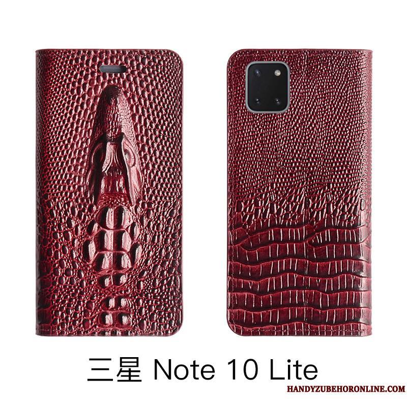 Samsung Galaxy Note 10 Lite Protection Jaune Coque De Téléphone Housse Cuir Véritable Bovins Étoile
