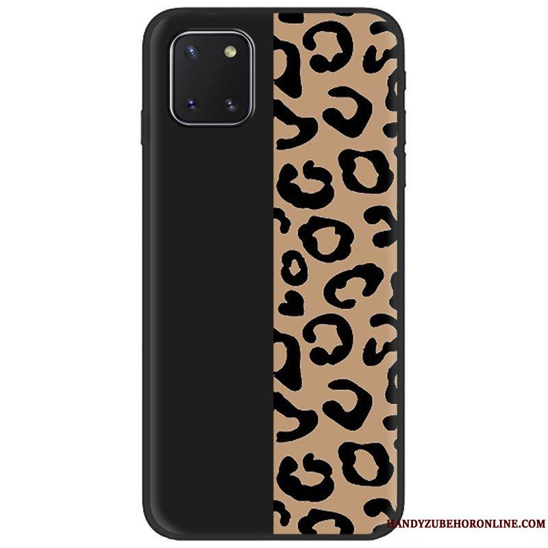 Samsung Galaxy Note 10 Lite Tendance Étoile Peinture Coque De Téléphone Noir Pu Fluide Doux