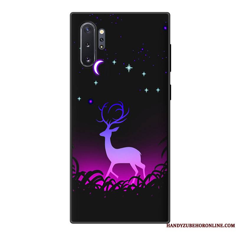 Samsung Galaxy Note 10+ Personnalité Tout Compris Fluide Doux Coque De Téléphone Silicone Étoile Bleu