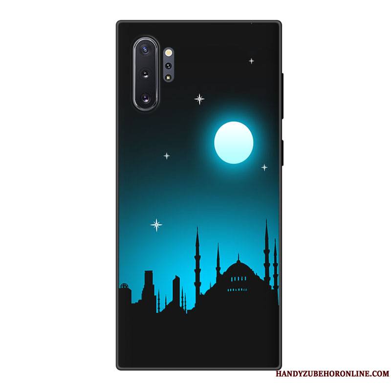 Samsung Galaxy Note 10+ Personnalité Tout Compris Fluide Doux Coque De Téléphone Silicone Étoile Bleu