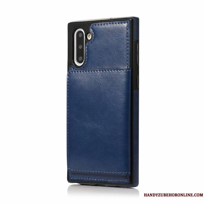 Samsung Galaxy Note 10 Portefeuille Coque De Téléphone Support Tout Compris Étoile Étui En Cuir Incassable