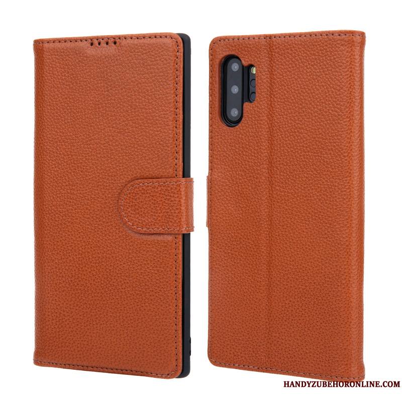 Samsung Galaxy Note 10+ Étoile Étui En Cuir Coque De Téléphone Housse