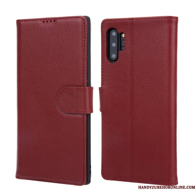 Samsung Galaxy Note 10+ Étoile Étui En Cuir Coque De Téléphone Housse