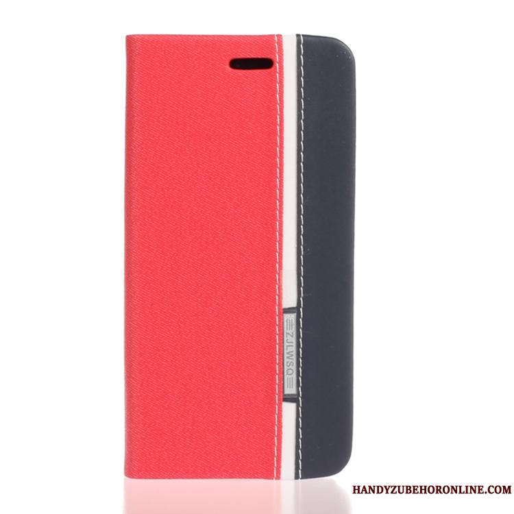 Samsung Galaxy Note 10+ Étoile Étui En Cuir Rouge Coque Téléphone Portable Protection Fluide Doux