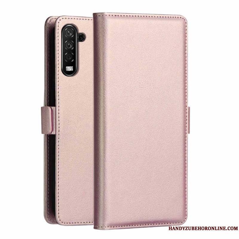 Samsung Galaxy Note 10+ Étui En Cuir Coque De Téléphone Étoile Carte Housse Or Rose