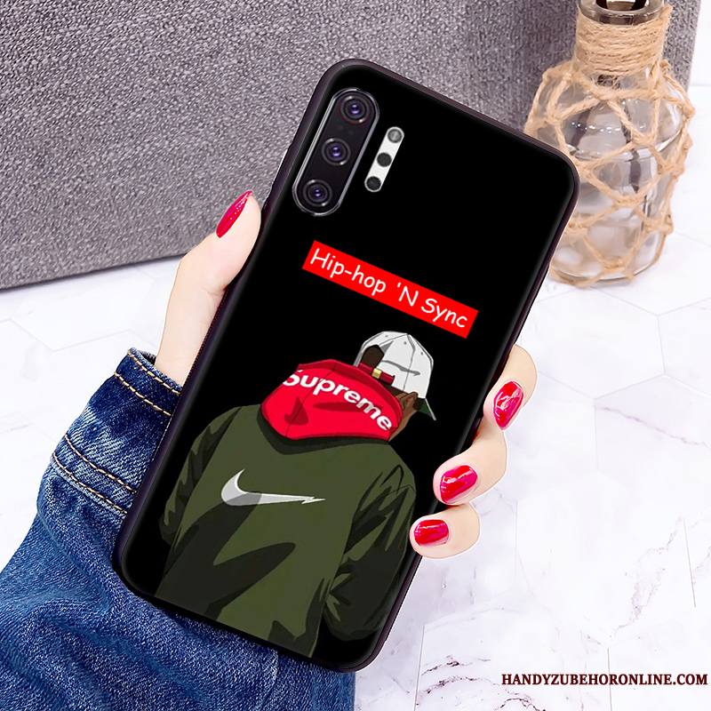 Samsung Galaxy Note 10+ Étui Vert Personnalité Hip Hop Coque De Téléphone Étoile Protection