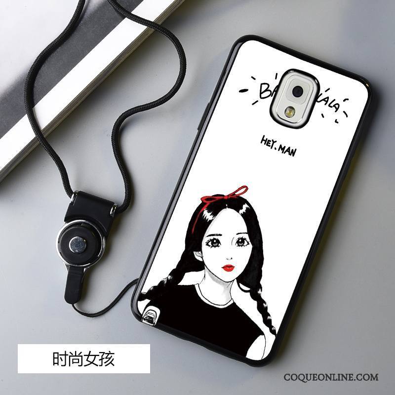 Samsung Galaxy Note 3 Coque De Téléphone Protection Incassable Blanc Étui Dessin Animé Tendance