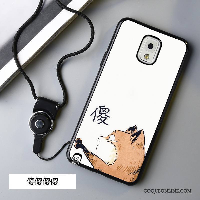 Samsung Galaxy Note 3 Coque De Téléphone Protection Incassable Blanc Étui Dessin Animé Tendance