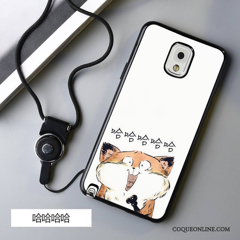 Samsung Galaxy Note 3 Coque De Téléphone Protection Incassable Blanc Étui Dessin Animé Tendance