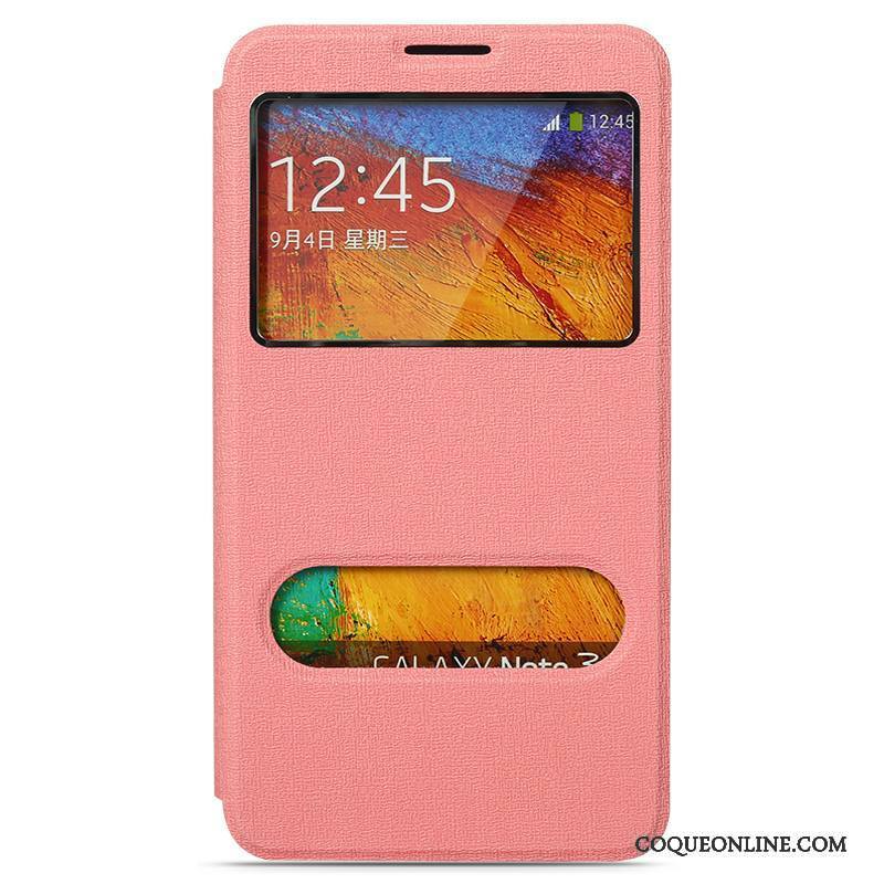 Samsung Galaxy Note 3 Coque Housse Rose Couvercle Arrière Étoile Incassable Étui Simple