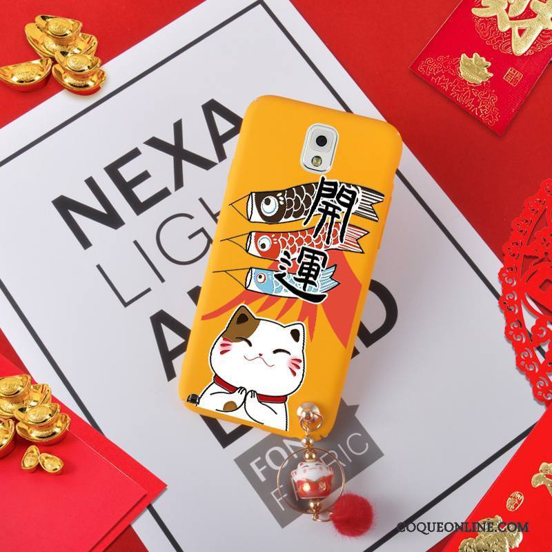 Samsung Galaxy Note 3 Coque Richesse De Fête Difficile Étoile Étui Délavé En Daim Chat