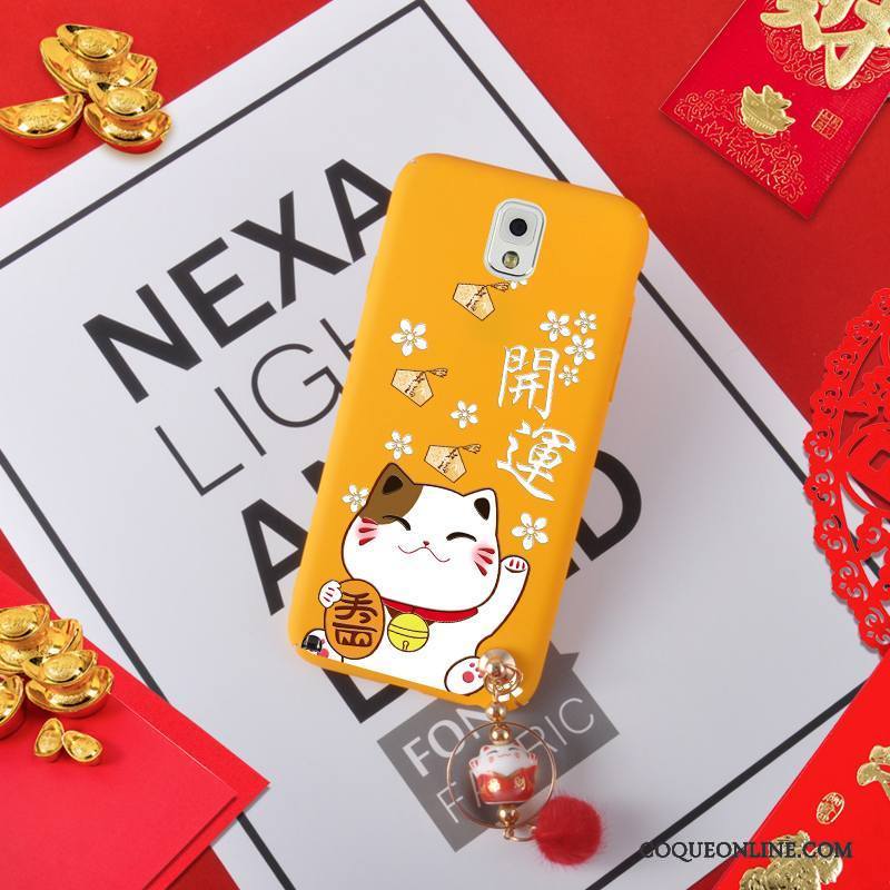 Samsung Galaxy Note 3 Coque Richesse De Fête Difficile Étoile Étui Délavé En Daim Chat