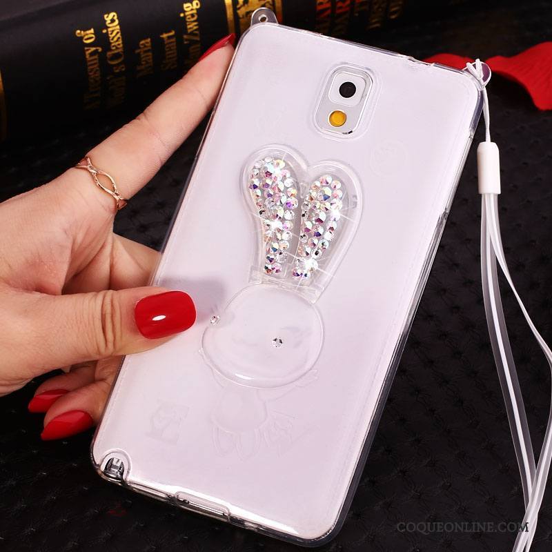 Samsung Galaxy Note 3 Coque Silicone De Téléphone Strass Ornements Suspendus Nouveau Étoile