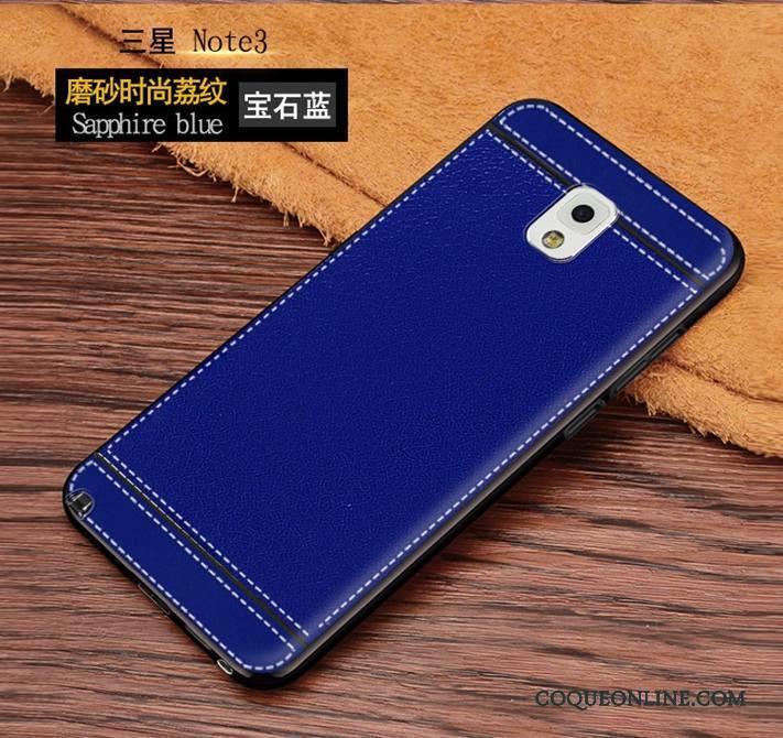 Samsung Galaxy Note 3 Coque Étui Délavé En Daim Incassable Protection Étoile Noir Tendance