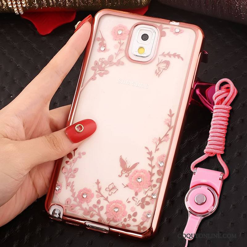 Samsung Galaxy Note 3 Protection Coque De Téléphone Étui Or Rose Étoile Anneau