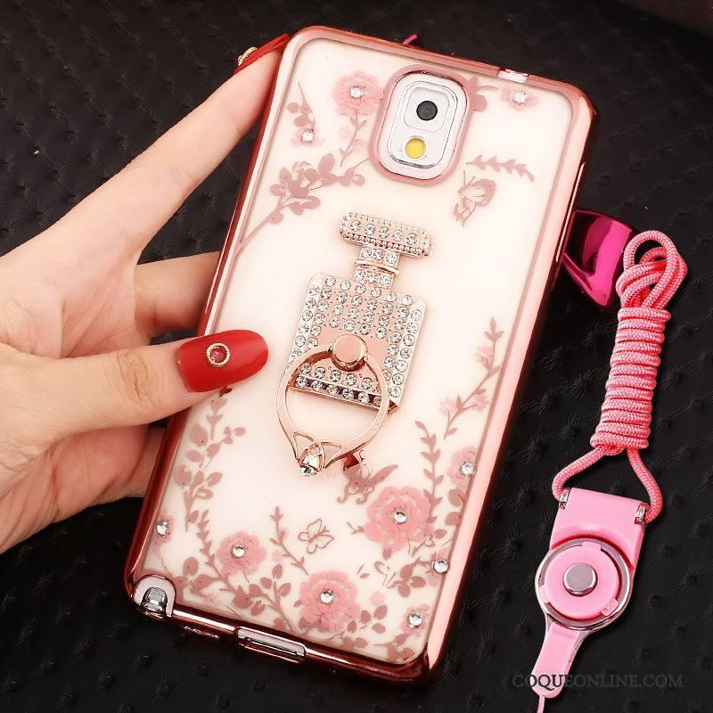 Samsung Galaxy Note 3 Protection Coque De Téléphone Étui Or Rose Étoile Anneau