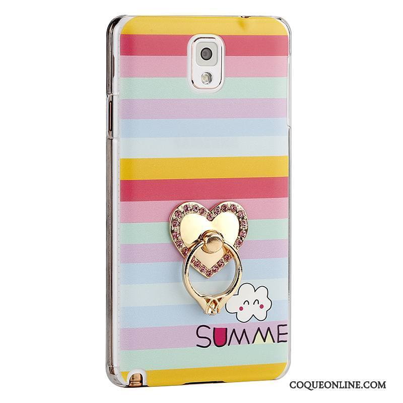 Samsung Galaxy Note 3 Protection Coque Difficile Téléphone Portable Étoile Rose Dessin Animé