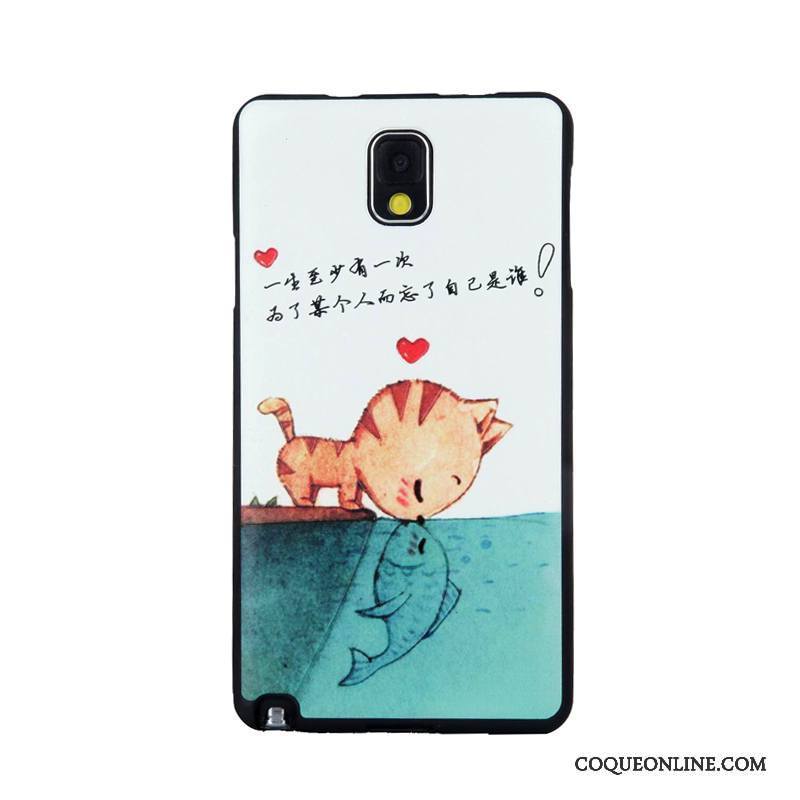 Samsung Galaxy Note 3 Protection Membrane Fluide Doux Dessin Animé Coque De Téléphone Violet Gaufrage