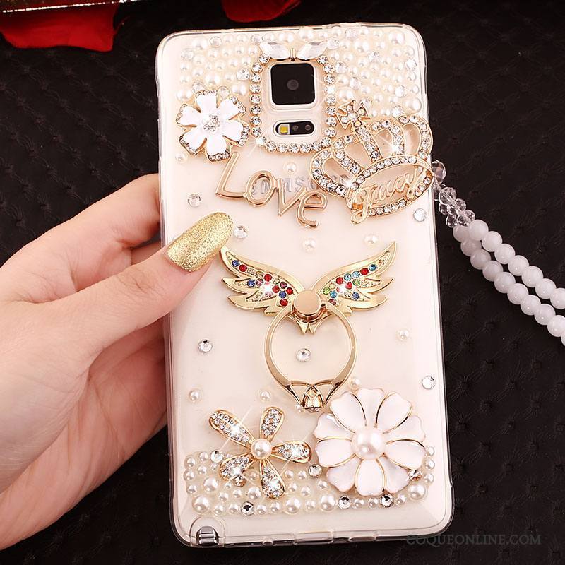 Samsung Galaxy Note 3 Strass Ornements Suspendus Incassable Protection Étui Anneau Coque De Téléphone