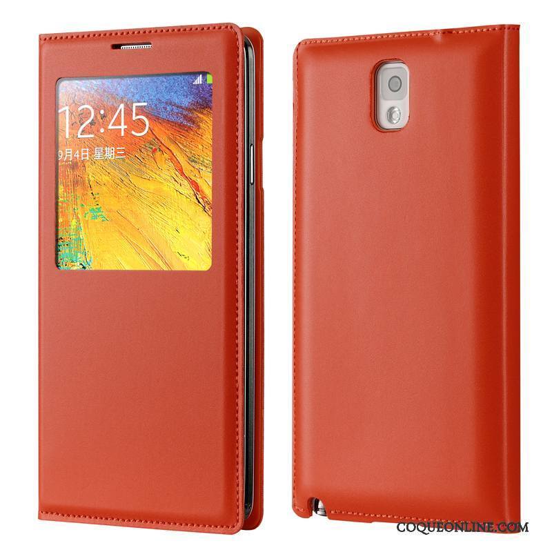 Samsung Galaxy Note 3 Étui Coque De Téléphone Rouge Étoile Clair Protection