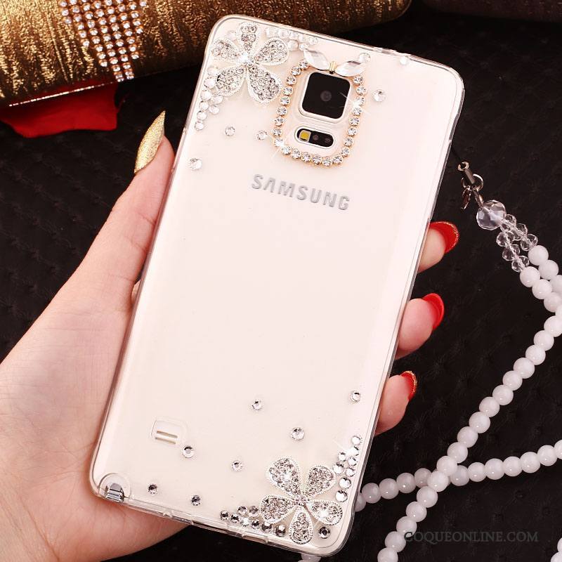 Samsung Galaxy Note 4 Anneau Coque De Téléphone Cristal Transparent Silicone Fluide Doux Étoile