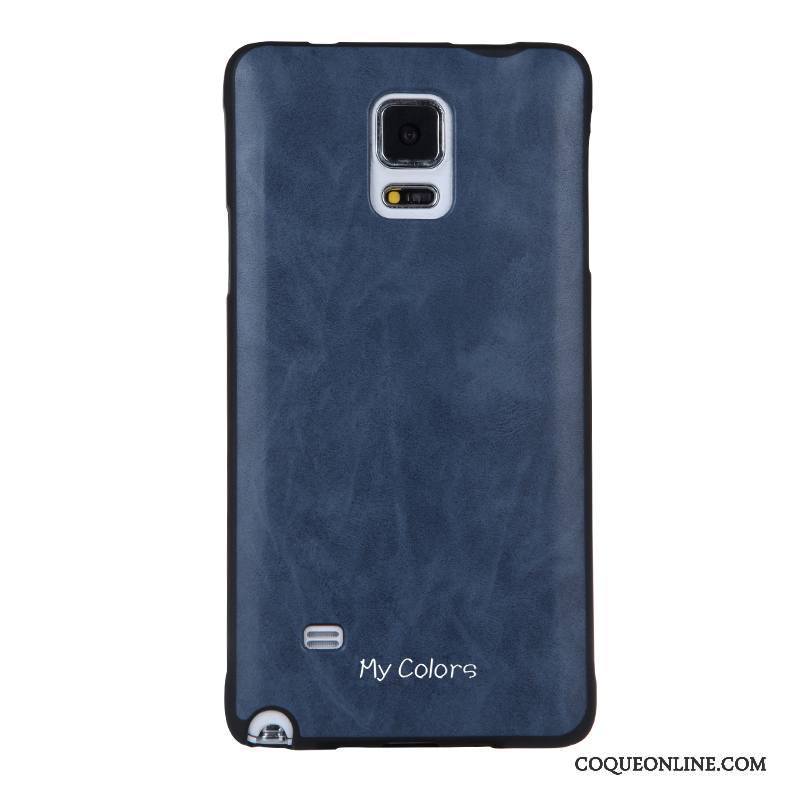 Samsung Galaxy Note 4 Business Fluide Doux Étui Coque De Téléphone Étoile Protection Noir