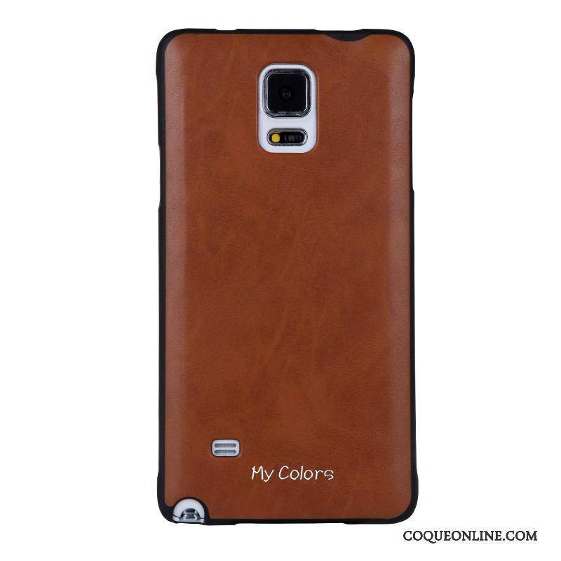 Samsung Galaxy Note 4 Business Fluide Doux Étui Coque De Téléphone Étoile Protection Noir