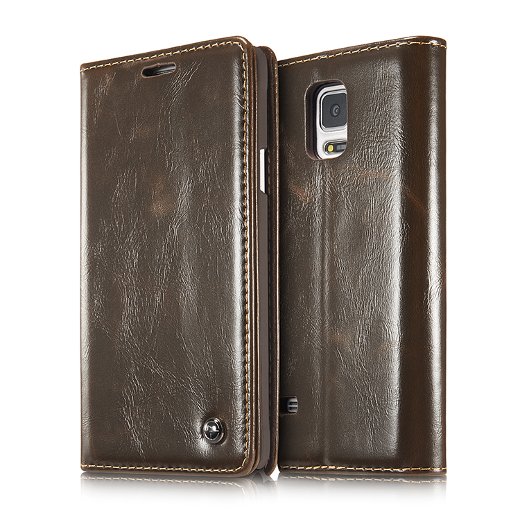 Samsung Galaxy Note 4 Coque Carte Business Étoile Cuir Protection Étui En Cuir Téléphone Portable