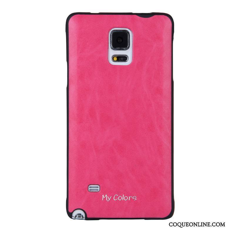 Samsung Galaxy Note 4 Coque De Téléphone Similicuir Étoile Étui Fluide Doux Business Protection